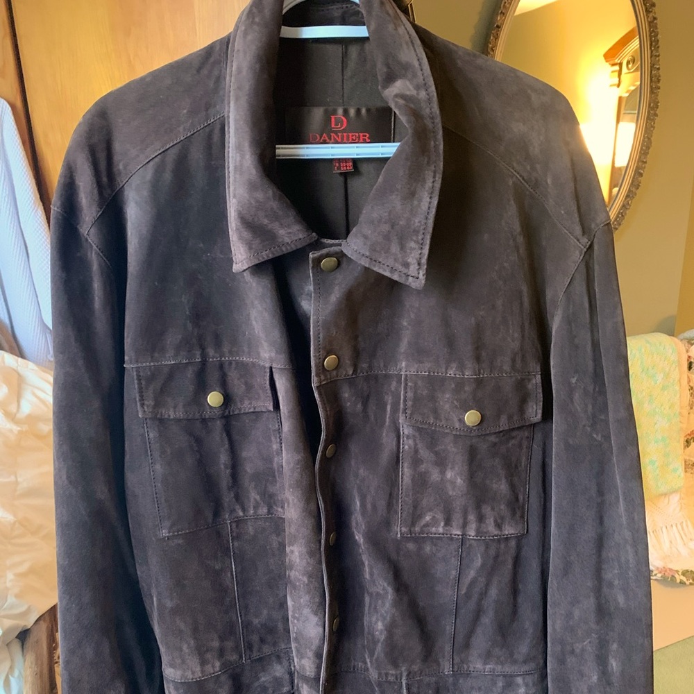 Daniel leather Men’s suede casual jacket 2xl